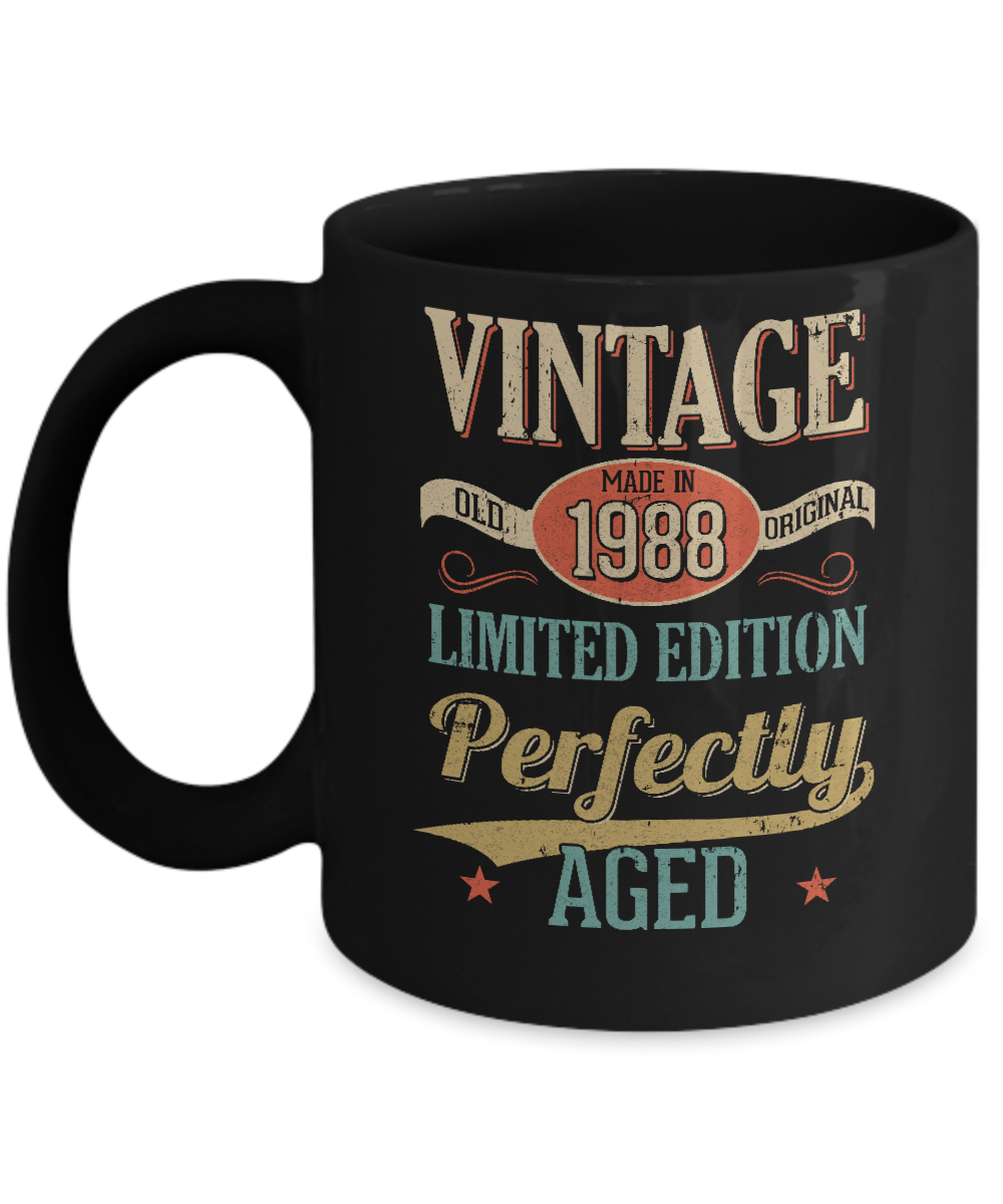 Vintage Premium Made In 1988 34th Birthday Gift Mug