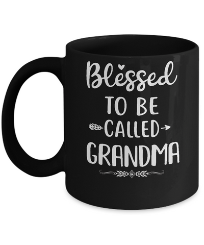 Funny Grandma Blessed To Be Called Grandma Mug-Coffee Mug-11oz Mug-Black