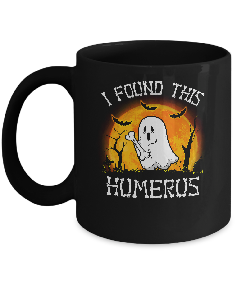 Funny Halloween Boo I Found This Humerus Mug-Coffee Mug-11oz Mug-Black