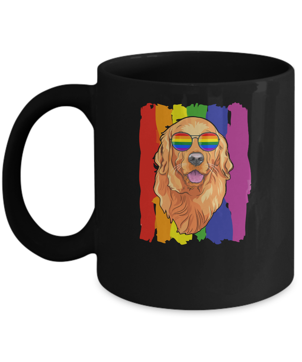 Funny Retrievers Golden LGBT LGBT Pride Gifts Mug