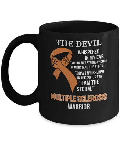 I Am The Storm Support Multiple Sclerosis Awareness Warrior Gift Mug-Coffee Mug-11oz Mug-Black