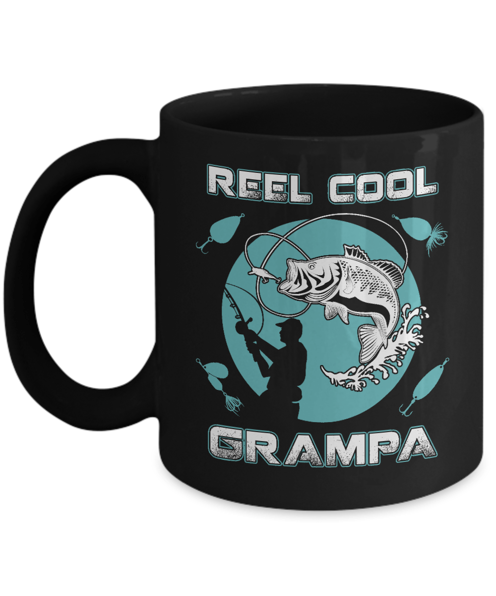 Reel Cool Grampa Mug-Coffee Mug-11oz Mug-Black