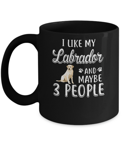I Like My Labrador And Maybe 3 People Mug-Coffee Mug-11oz Mug-Black
