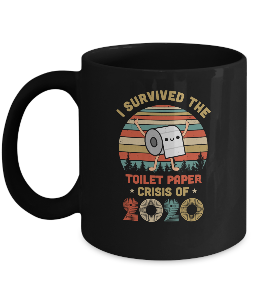 I Survived The Toilet Paper Crisis Of 2020 Vintage Mug-Coffee Mug-11oz Mug-Black