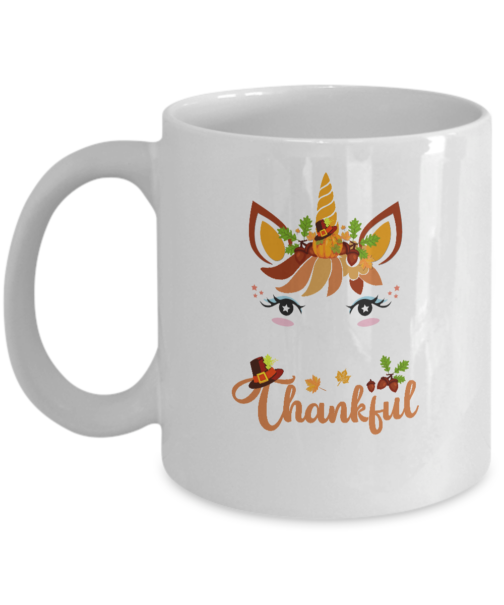 Thanksgiving Unicorn Pumpkin For Kids Mug