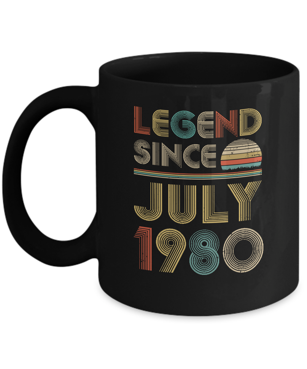 Legend Since July 1980 Vintage 42th Birthday Gifts Mug