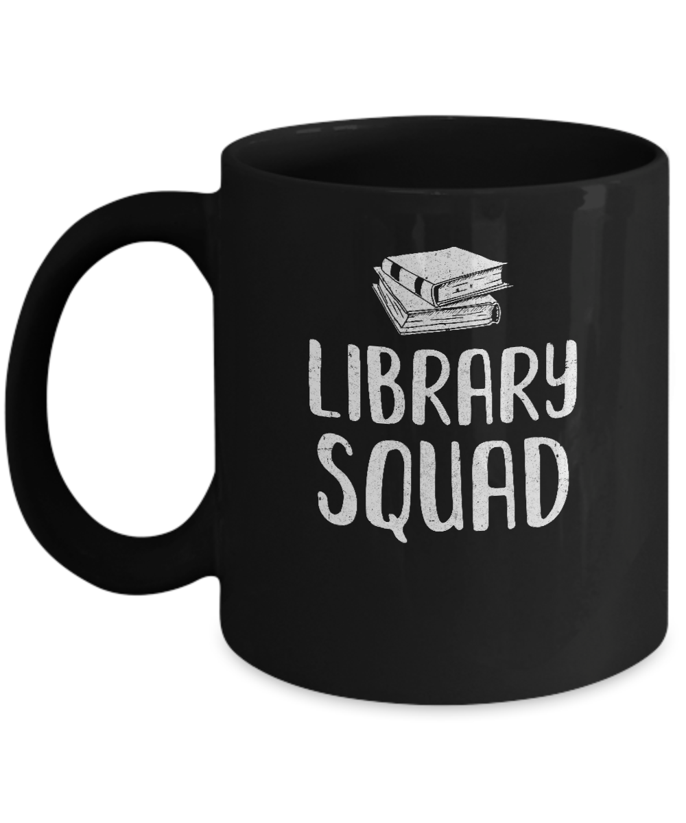 Library Squad Teacher Student Read Book Librarian Mug