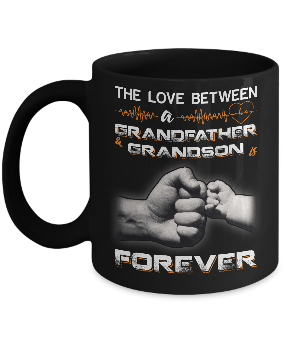 The Love Between A Grandfather And Grandson Is Forever Mug-Coffee Mug-11oz Mug-Black