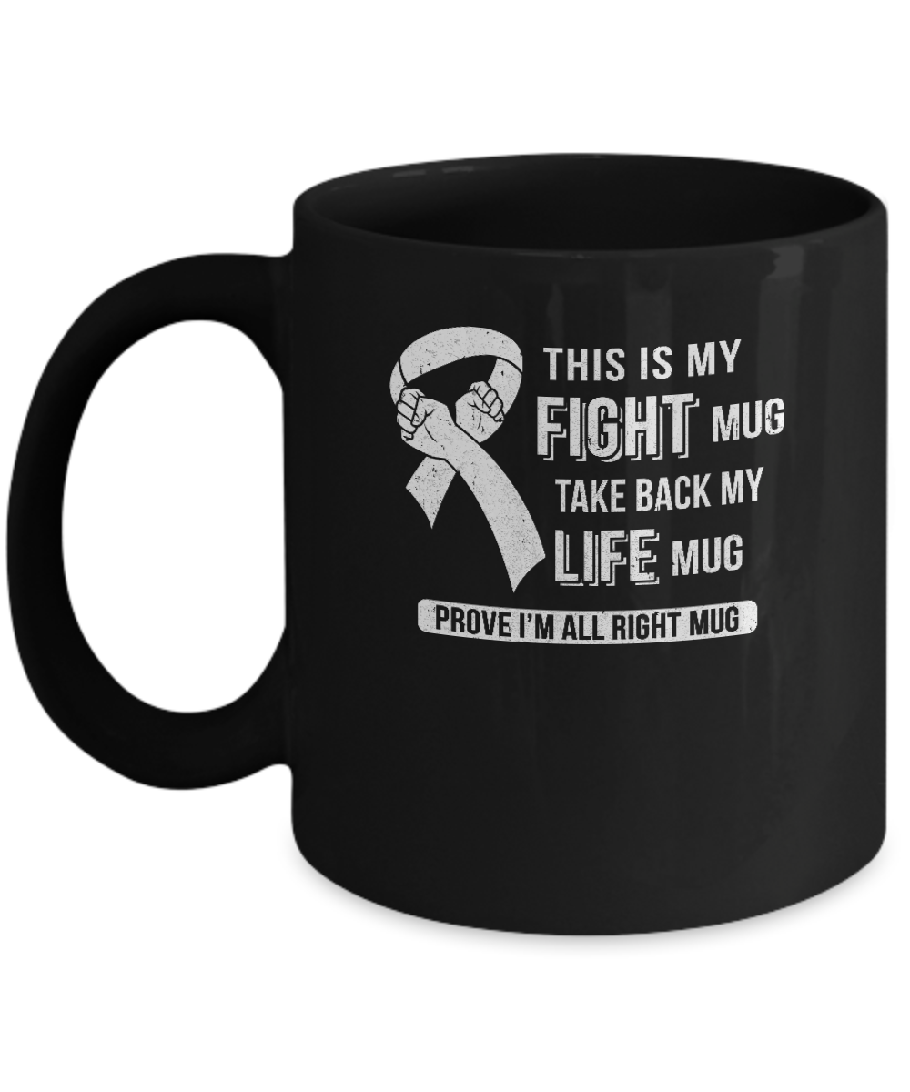 This Is My Fight Lung Cancer Awareness Mug-Coffee Mug-11oz Mug-Black
