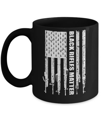 Black Rifles Matter 2nd Amendment Ar15 Mug-Coffee Mug-11oz Mug-Black