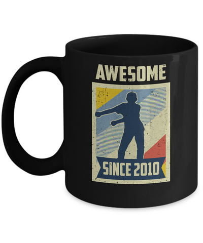 Vintage Floss 11th 2010 Birthday Gift for 11 Years Old Youth Mug-Coffee Mug-11oz Mug-Black
