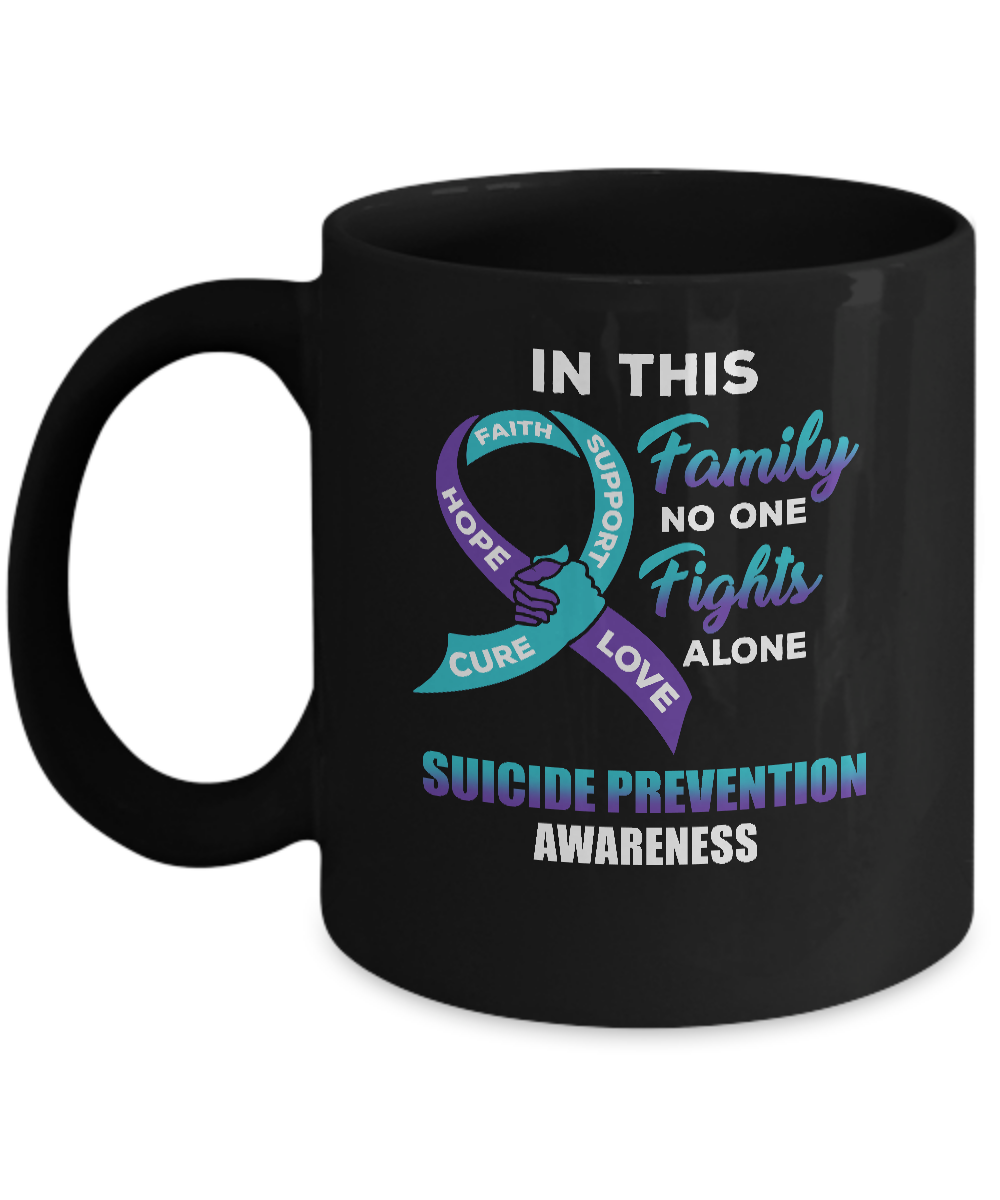 In This School No One Fights Suicide Prevention Awareness Alone Mug-Coffee Mug-11oz Mug-Black
