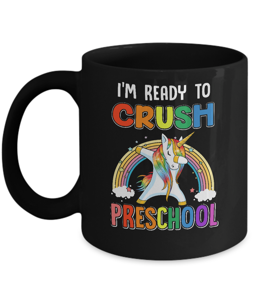 I'm Ready To Crush Preschool Unicorn Back To School Mug-Coffee Mug-11oz Mug-Black