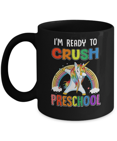 I'm Ready To Crush Preschool Unicorn Back To School Mug-Coffee Mug-11oz Mug-Black