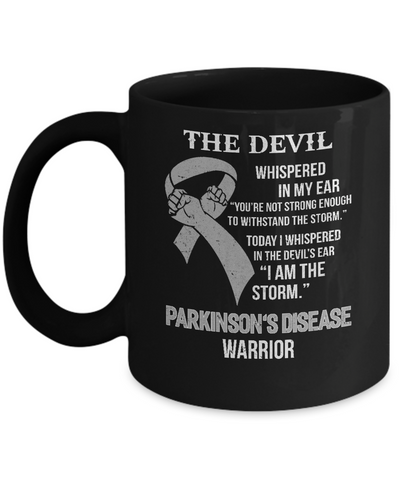 I Am The Storm Support Parkinson's Disease Awareness Warrior Gift Mug-Coffee Mug-11oz Mug-Black