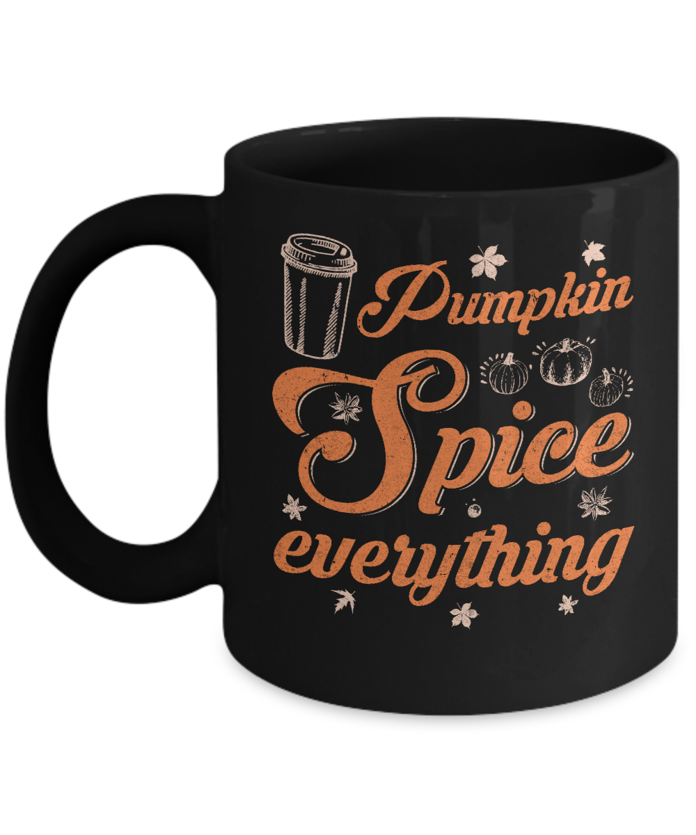 Pumpkin Spice Everything Mug-Coffee Mug-11oz Mug-Black