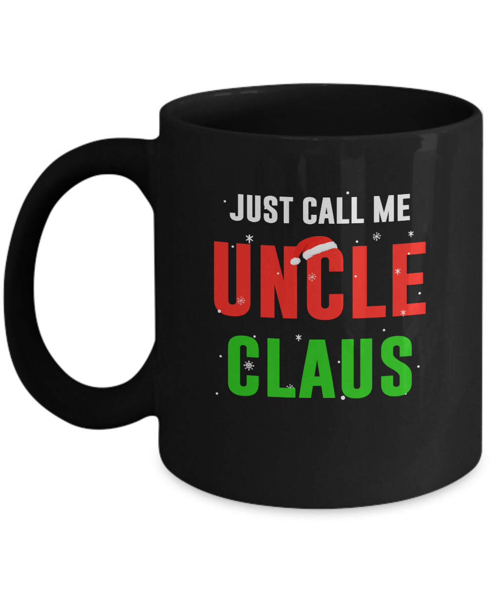 Santa Uncle Claus Matching Family Christmas Pajamas Mug-Coffee Mug-11oz Mug-Black