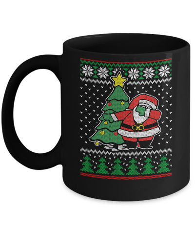 Dabbing Santa Ugly Christmas Mug-Coffee Mug-11oz Mug-Black