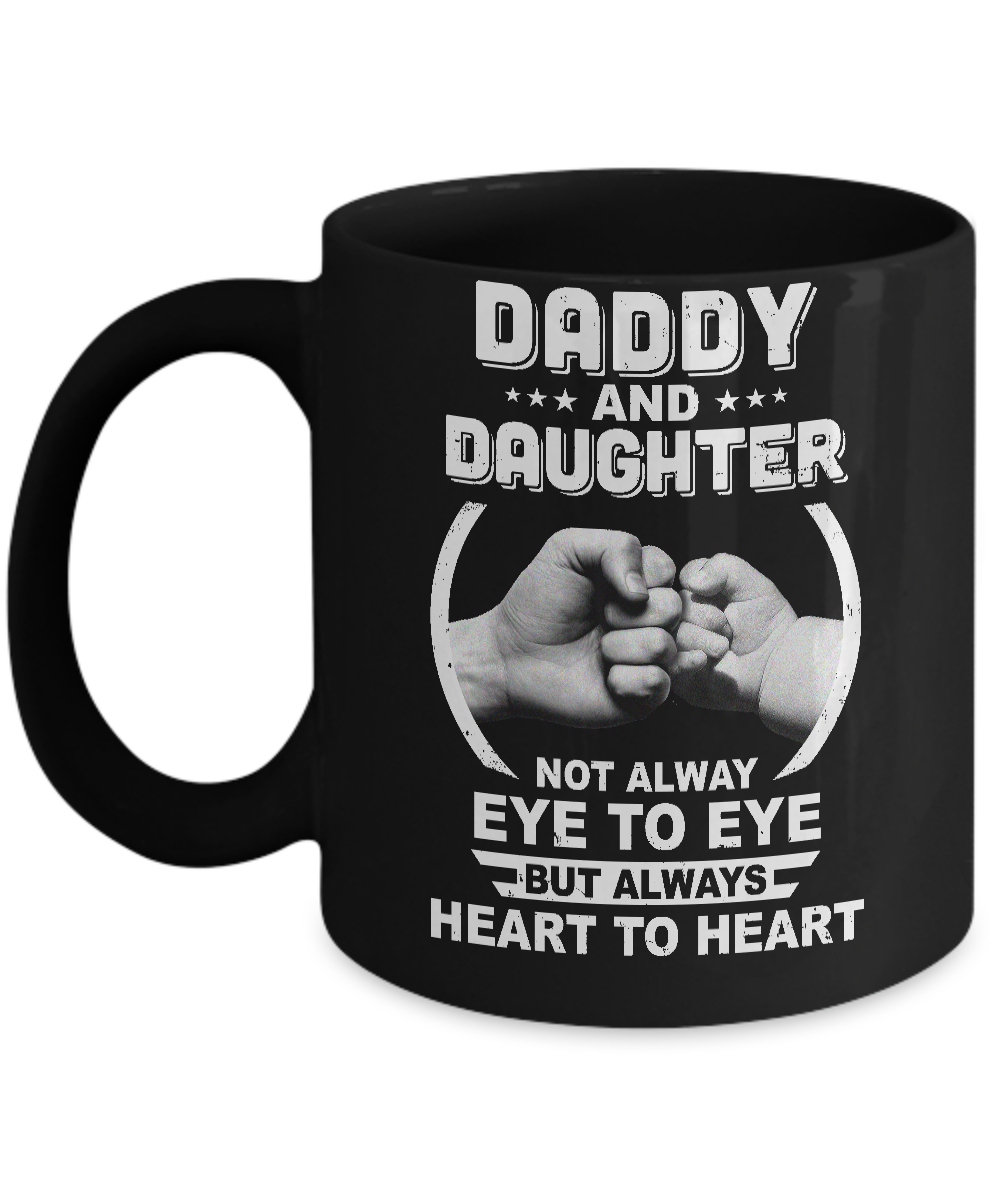 Father And Daughter Daddy And Baby Funny Father's Day Gift Mug-Coffee Mug-11oz Mug-Black