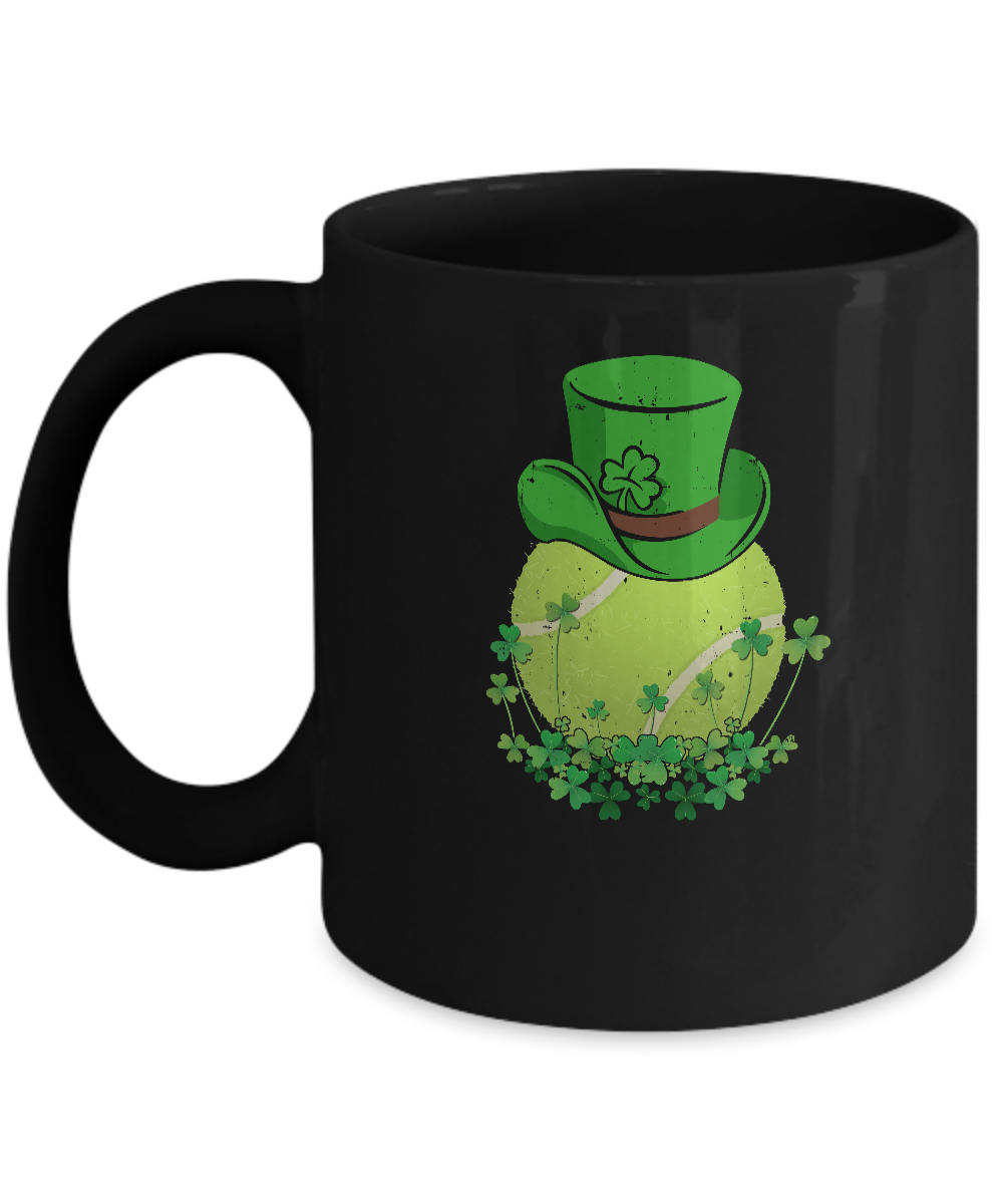 Shamrock Tennis Leprechaun St Patricks Day Mug
