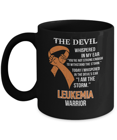 I Am The Storm Support Leukemia Awareness Warrior Gift Mug-Coffee Mug-11oz Mug-Black
