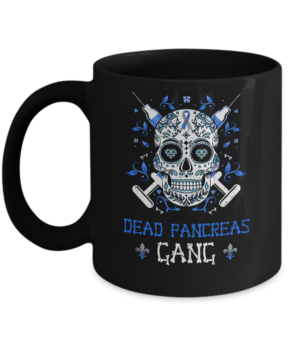 Dead Pancreas Gang Skull Diabetes Awareness Gifts Mug