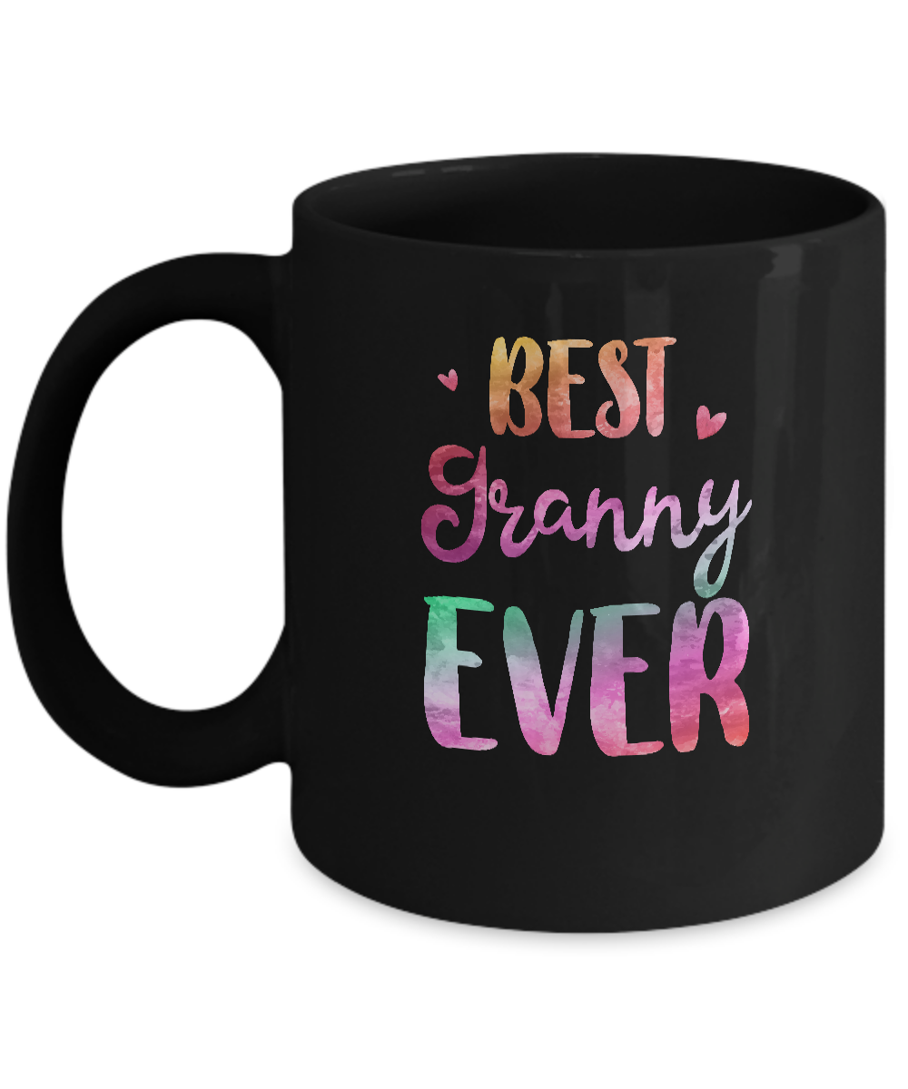 Best Granny Ever Cute Funny Mothers Day Gift Mug-Coffee Mug-11oz Mug-Black