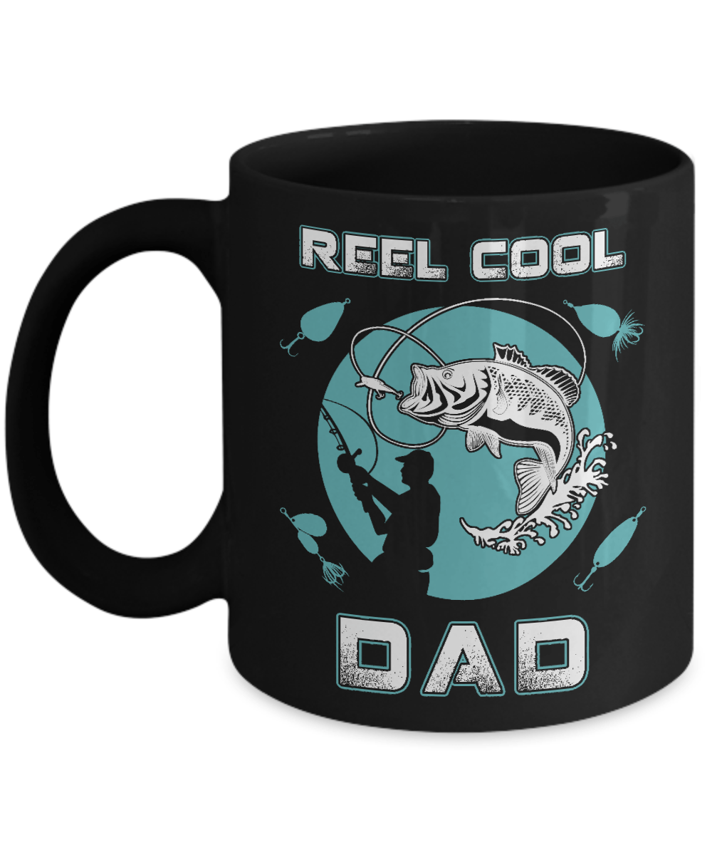 Reel Cool Dad Mug-Coffee Mug-11oz Mug-Black