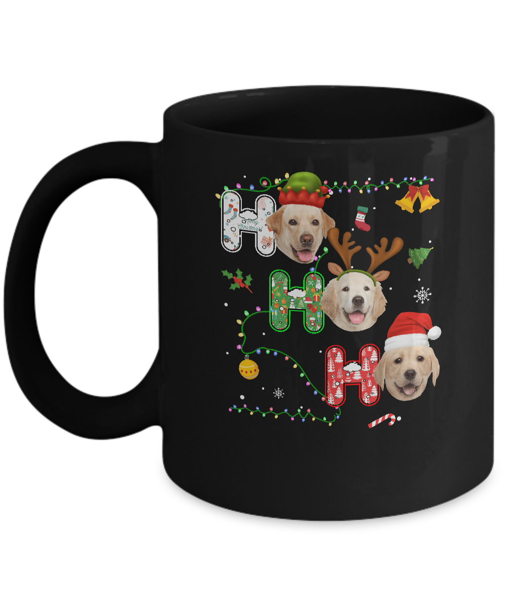Christmas Ho Ho Ho Labrador Lover Funny Xmas Gift Mug-Coffee Mug-11oz Mug-Black