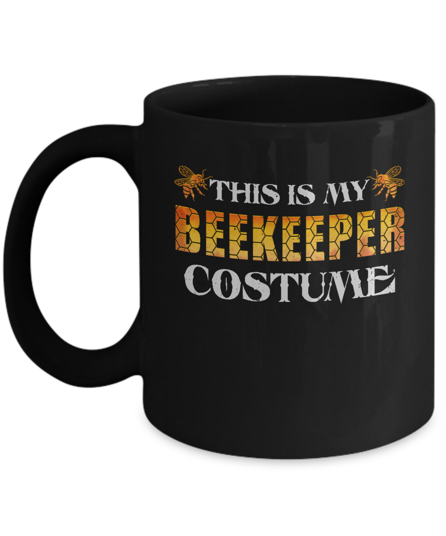 This Is My Beekeeper Costume Funny Halloween Mug-Coffee Mug-11oz Mug-Black