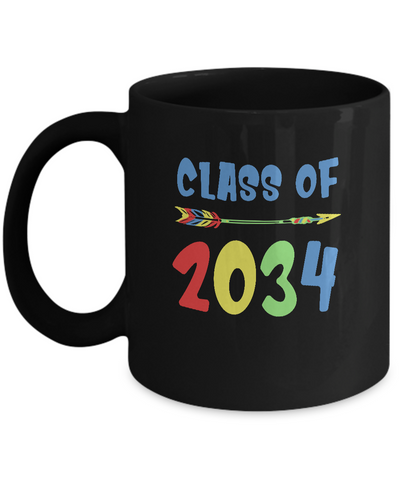 Class Of 2034 Grow With Me Pre-K First Day Of School Mug-Coffee Mug-11oz Mug-Black