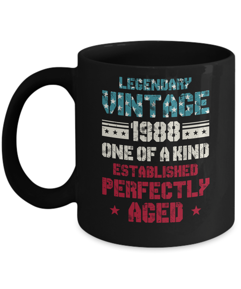 Legendary Vintage 1988 34th Years Old Birthday Gift Mug