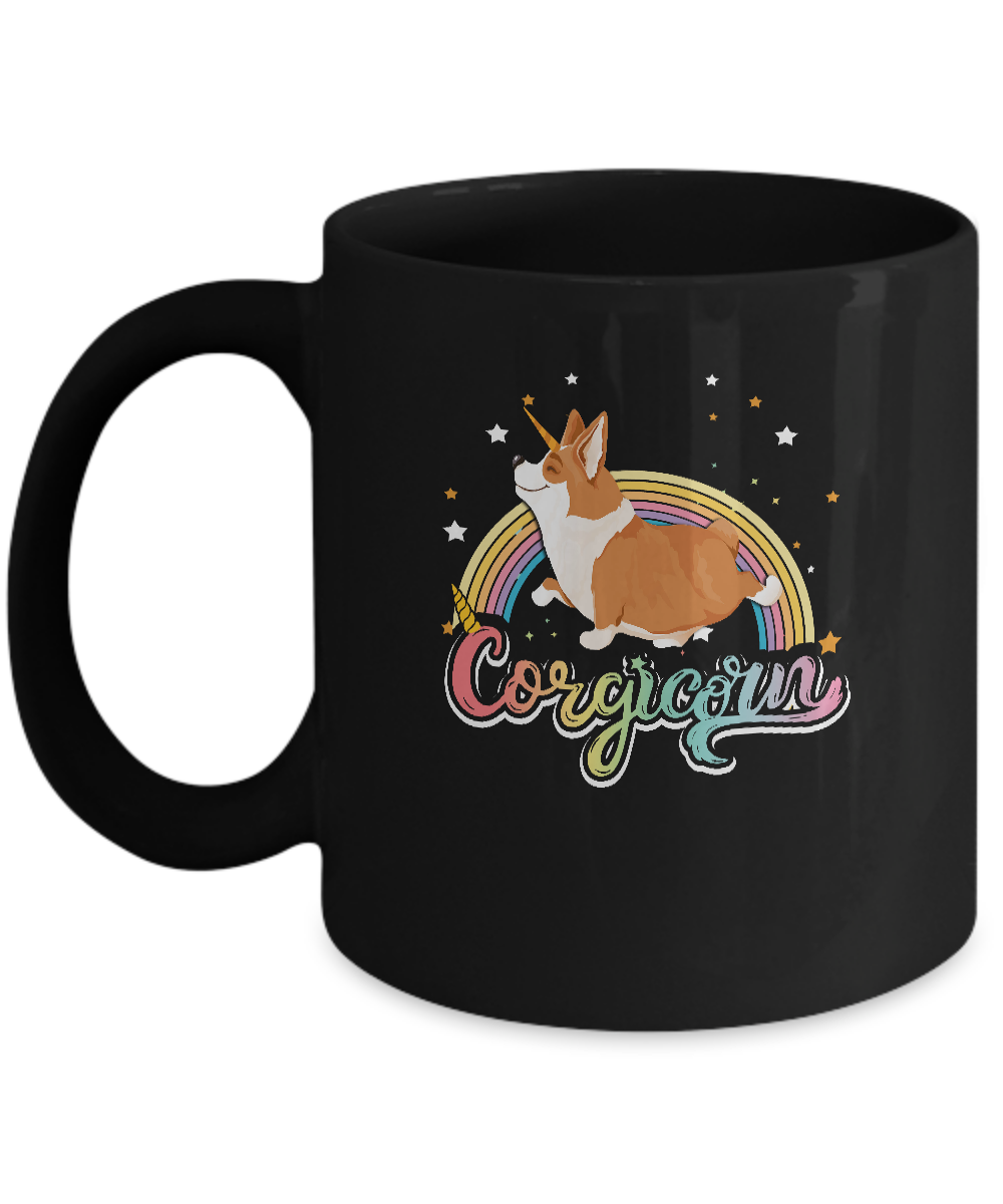 Corgicorn Corgi Unicorn Kids Space Galaxy Rainbow Mug