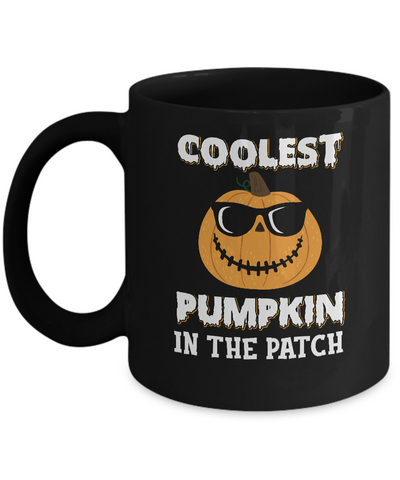 Coolest Pumpkin In The Patch Halloween Costume Gift Mug-Coffee Mug-11oz Mug-Black