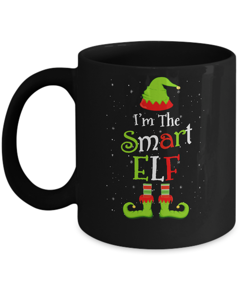I'm The Smart Elf Family Matching Funny Christmas Group Gift Mug-Coffee Mug-11oz Mug-Black