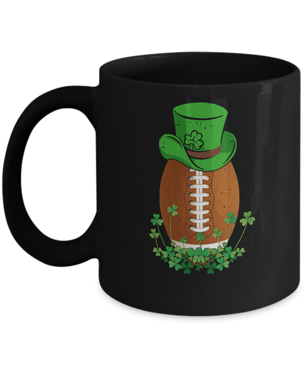 Shamrock Football Leprechaun St Patricks Day Mug