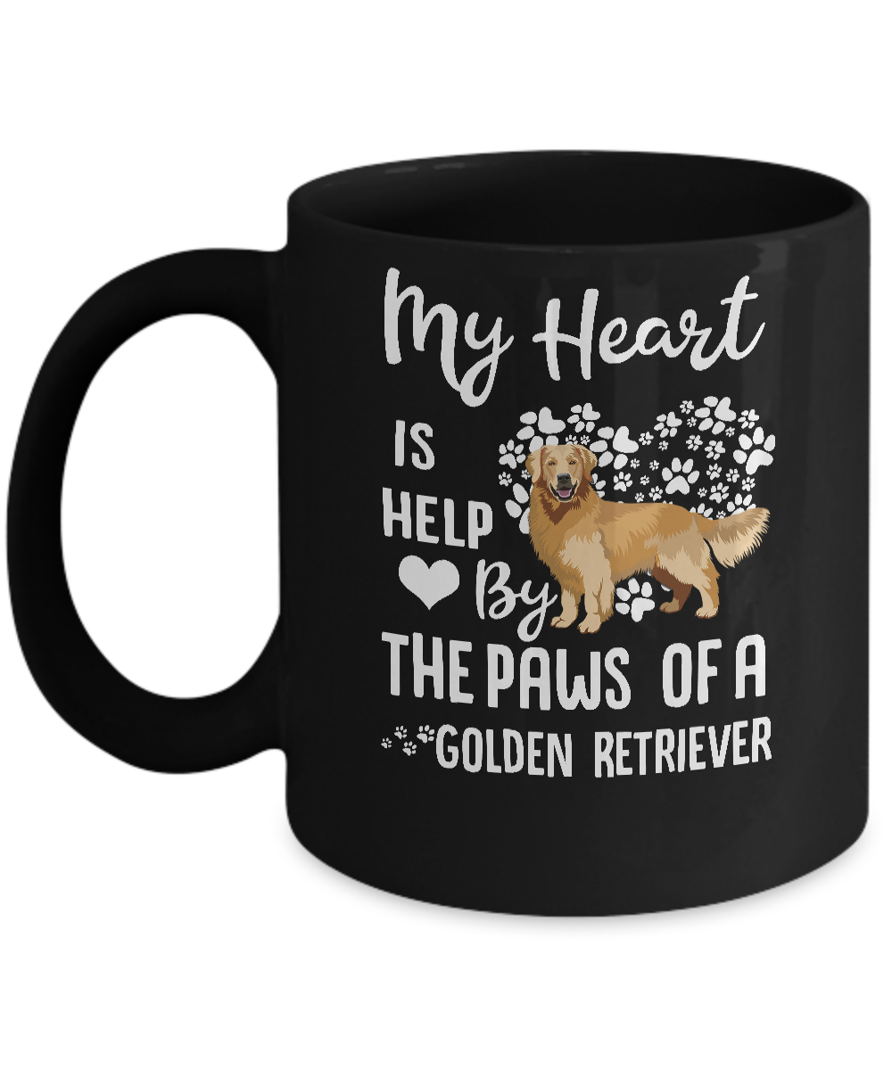 My Heart Is Held By The Paws Of A Golden Retriever Lover Mug