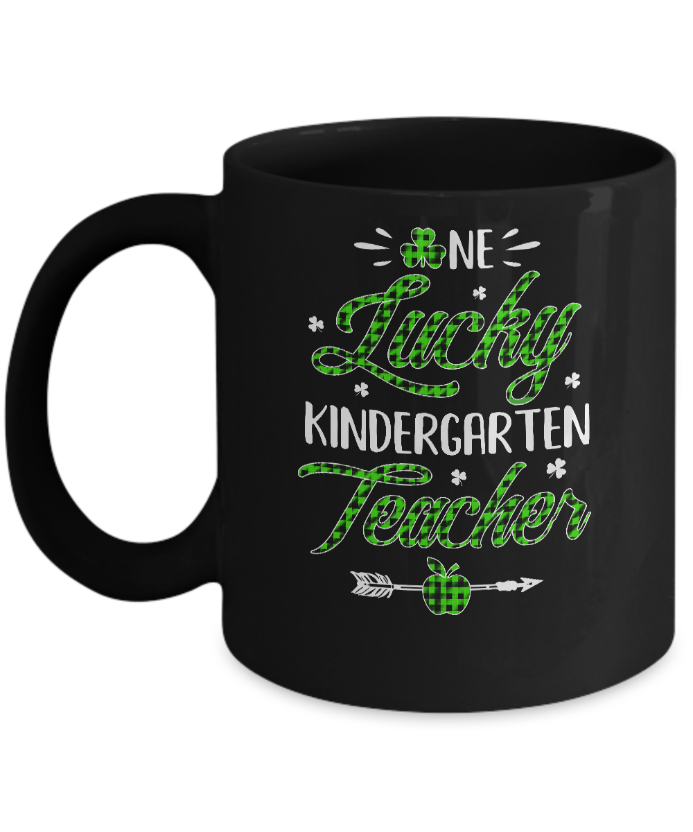 One Lucky Kindergarten Teacher St Patricks Day Irish Gift Mug