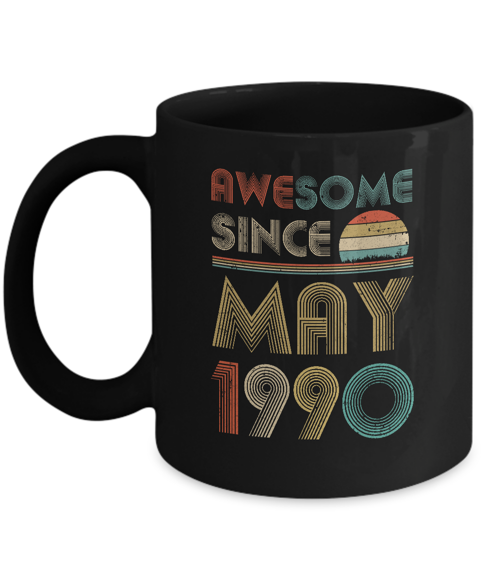 Awesome Since May 1990 Vintage 32th Birthday Gifts Mug