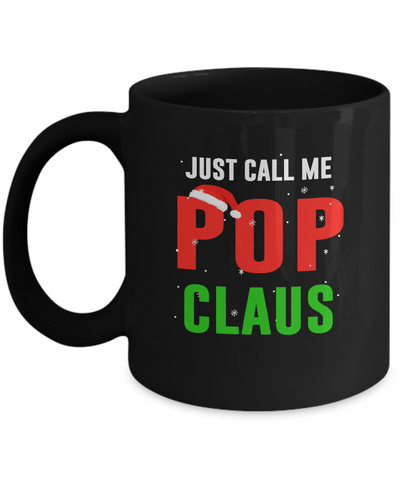 Santa Pop Claus Matching Family Christmas Pajamas Mug-Coffee Mug-11oz Mug-Black
