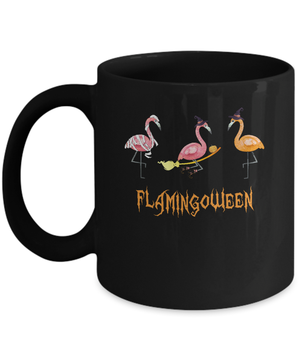 Funny Flamingoween Flamingo Halloween Gifts Mug