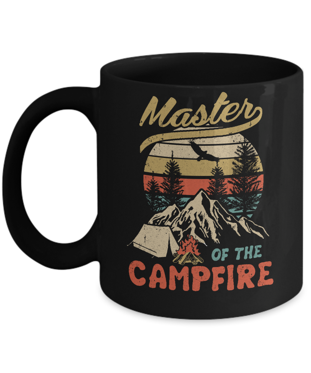 Camping Master Of The Campfire Fathers Mothers Day Gift Mug