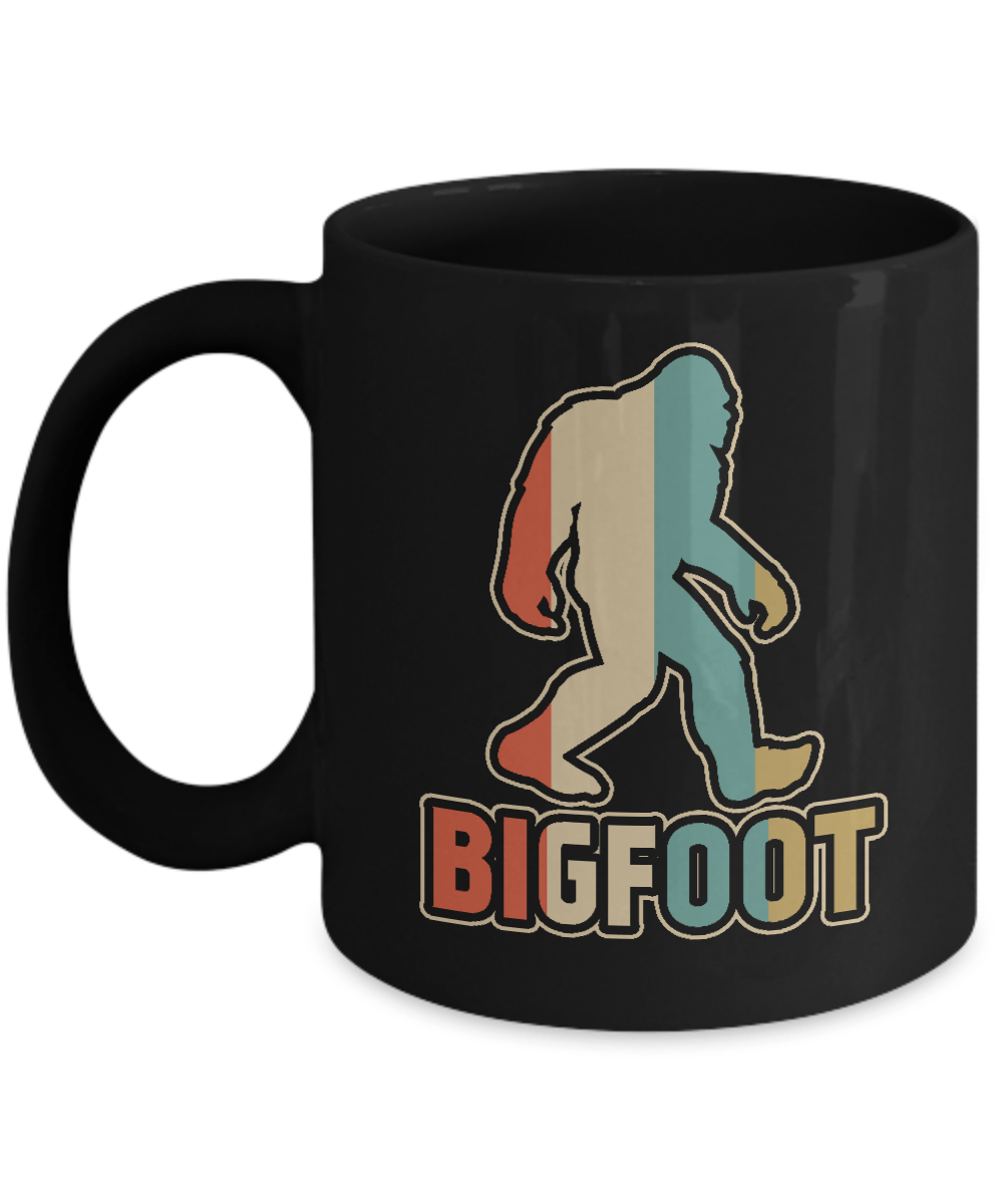 Classic Vintage Retro Style BigFoot Mug-Coffee Mug-11oz Mug-Black