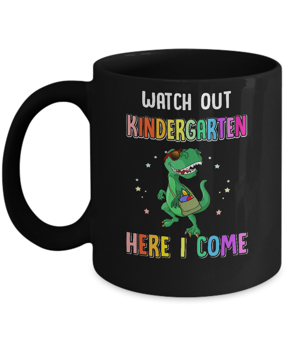 Kindergarten Here I Come Dinosaur Back To School Mug