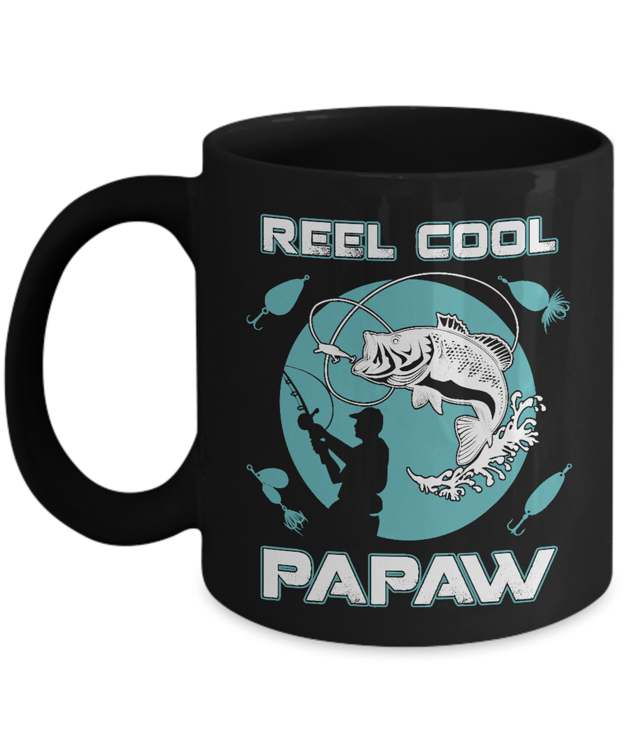 Reel Cool PaPaw Mug-Coffee Mug-11oz Mug-Black