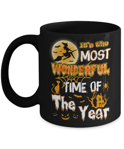 Halloween It's The Most Wonderful Time Of The Year Witches Mug-Coffee Mug-11oz Mug-Black