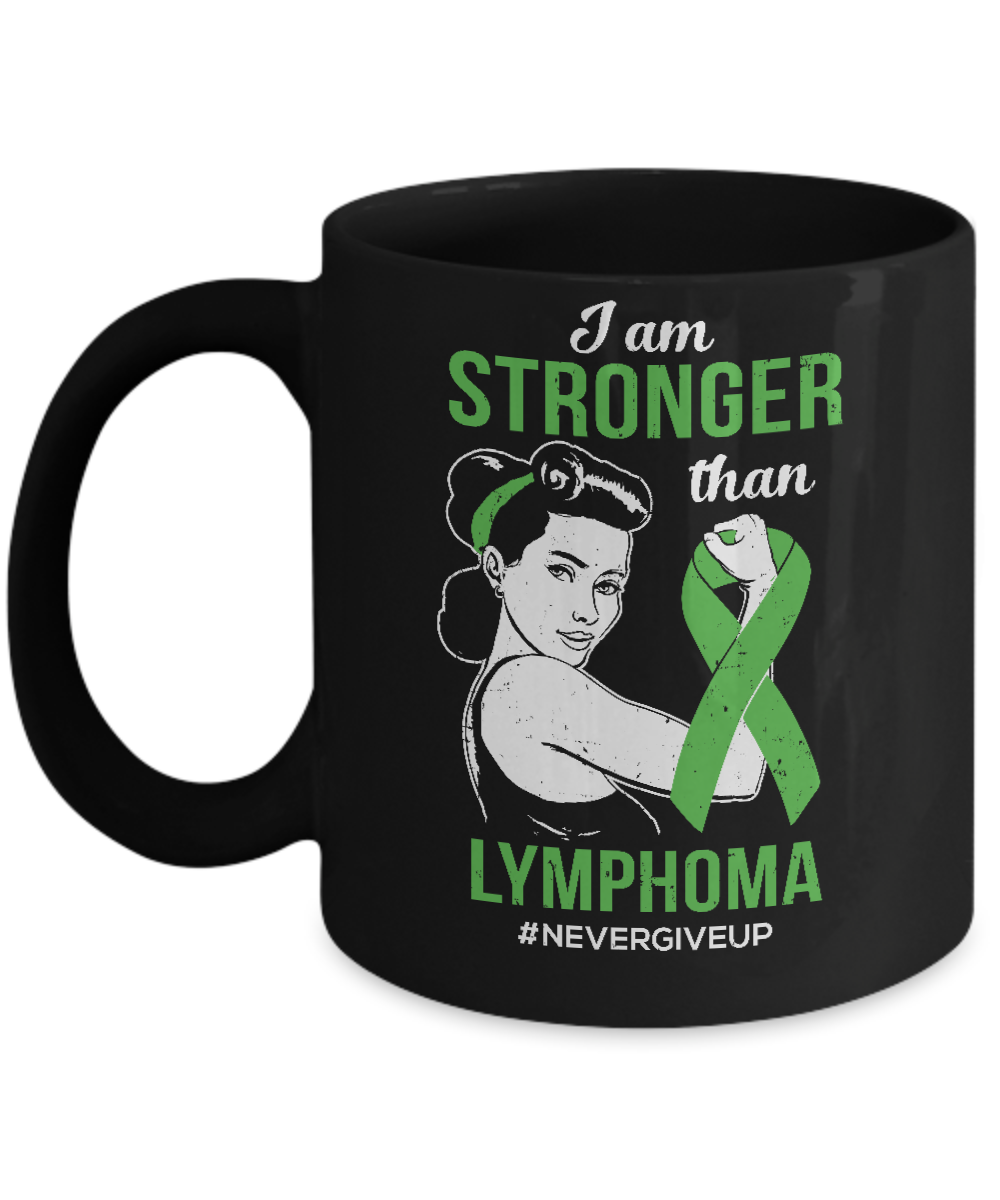 I Am Stronger Than Lymphoma Awareness Support Mug