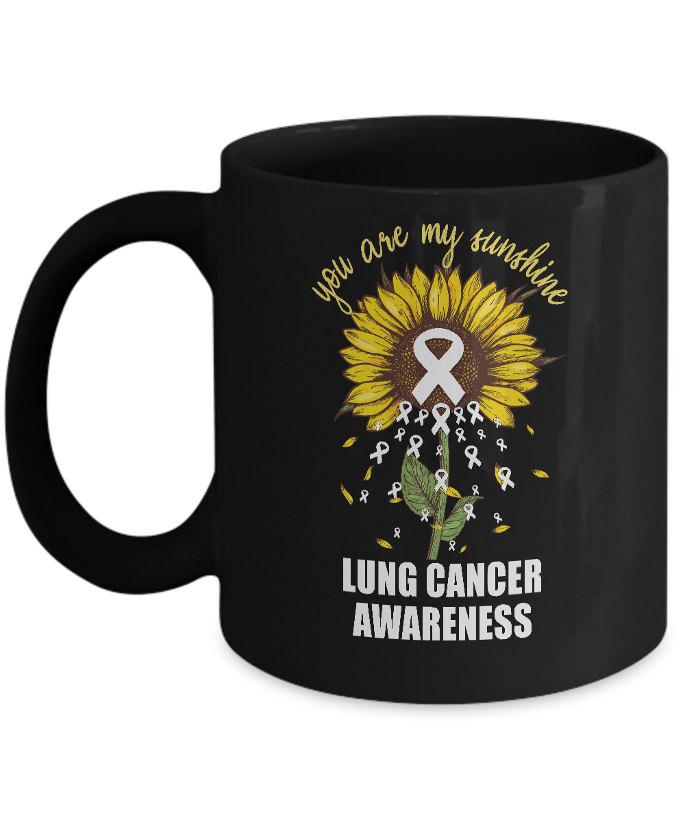 You Are My Sunshine Lung Cancer Awareness Mug-Coffee Mug-11oz Mug-Black