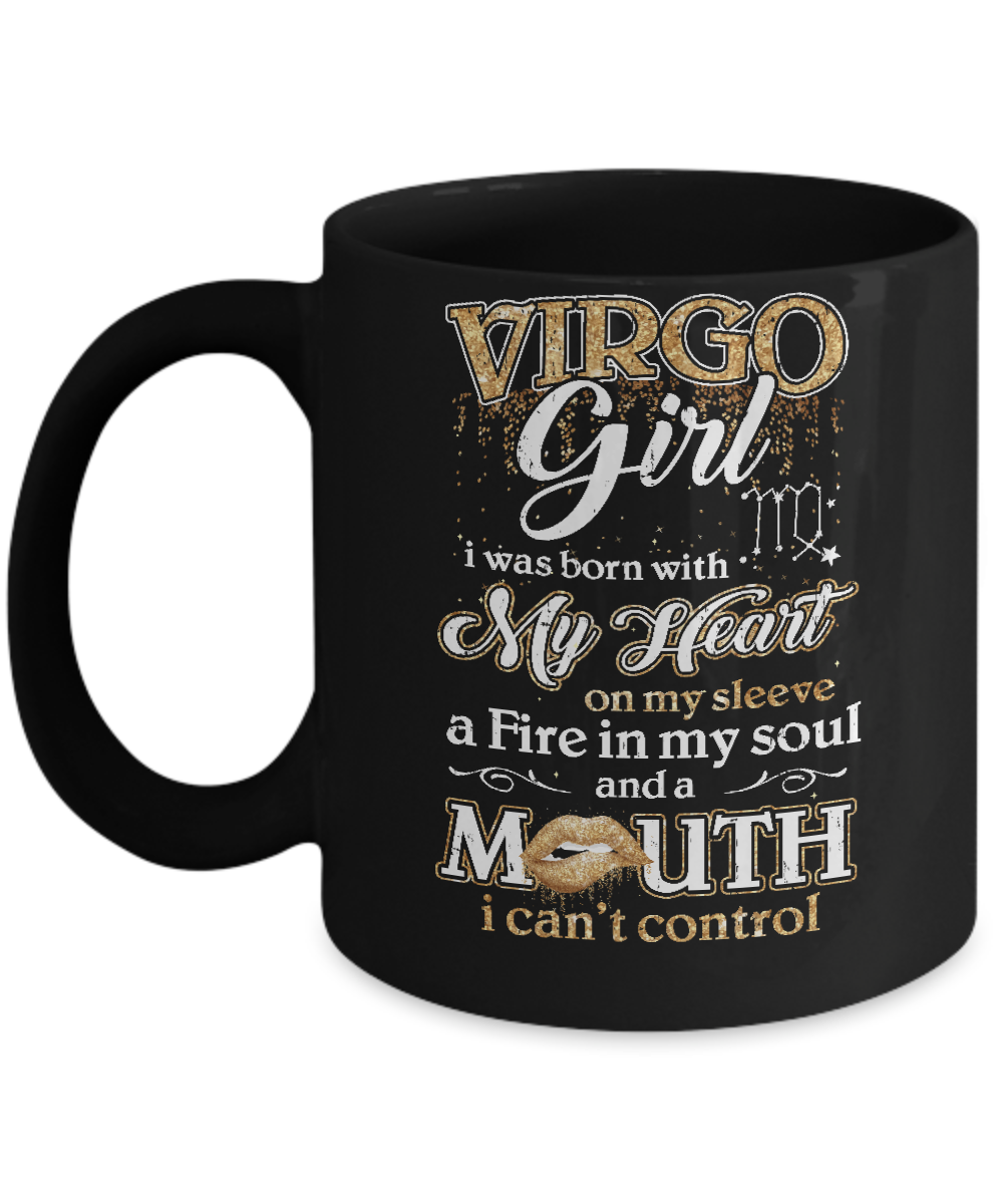 I'm A Virgo Girl Lipstick August September Funny Zodiac Birthday Mug