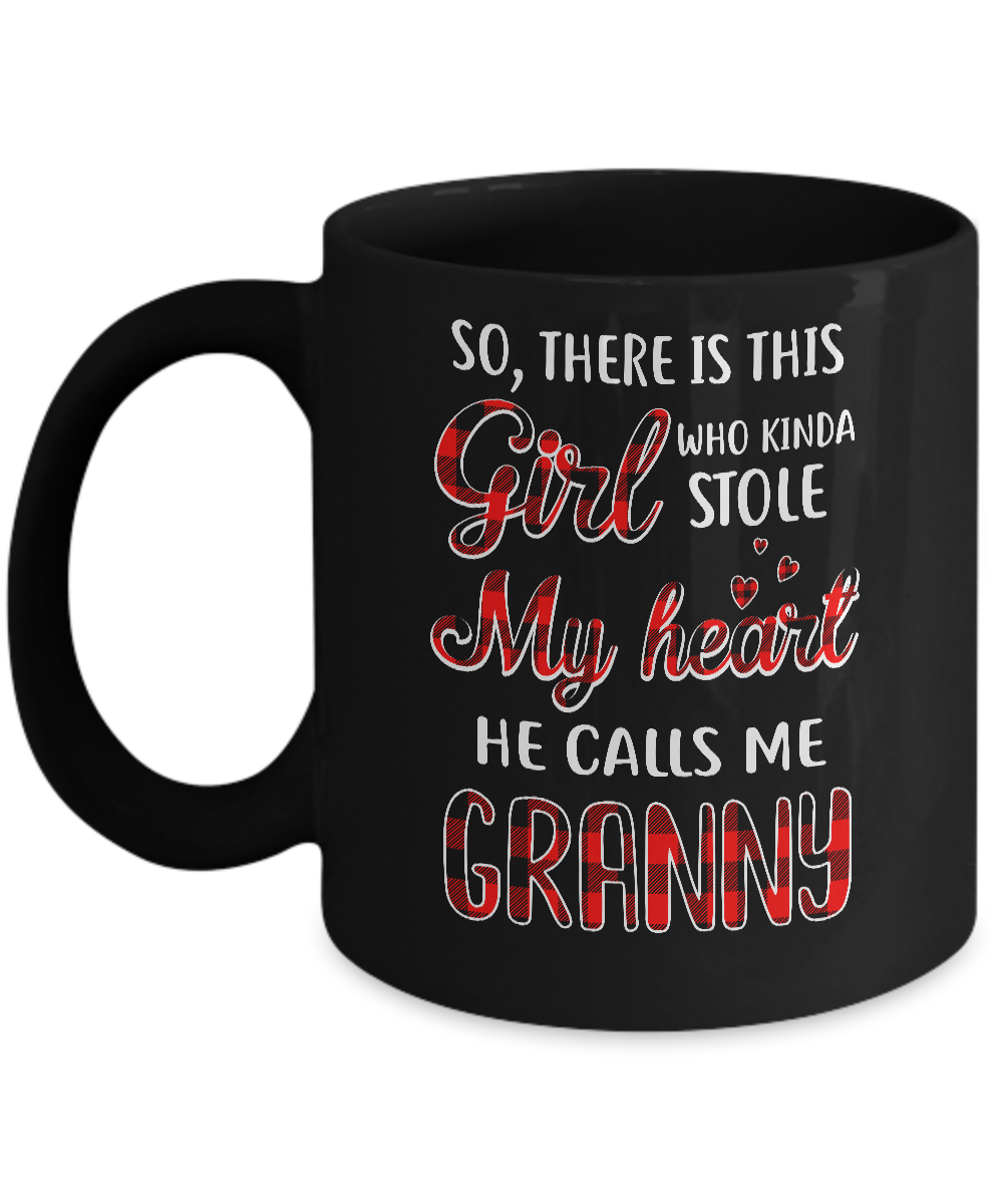 This Girl Who Kinda Stole My Heart He Calls Me Granny Mug-Coffee Mug-11oz Mug-Black